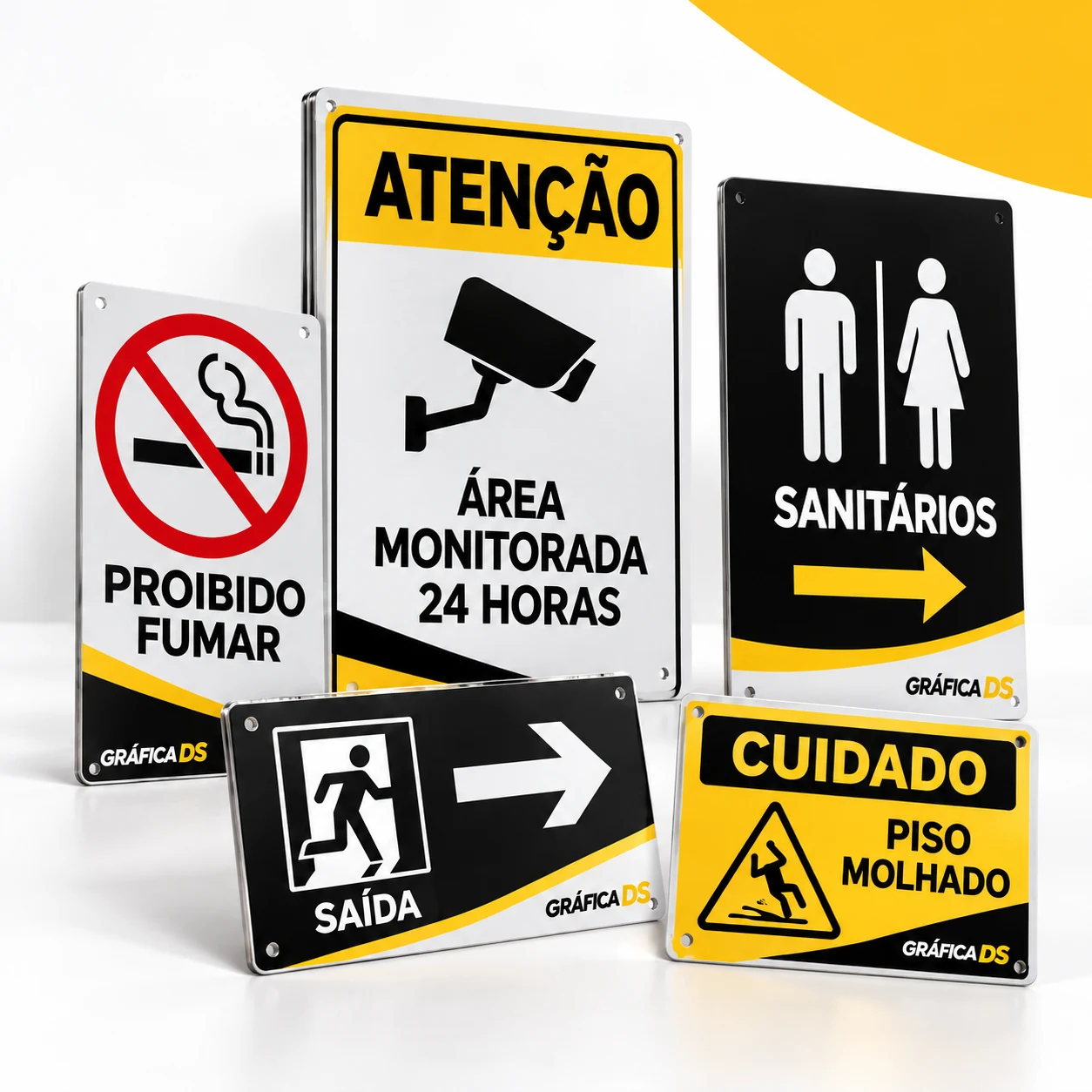 Placas de sinalização